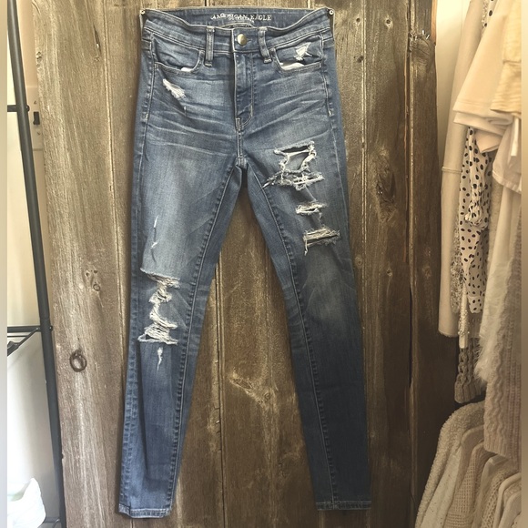 [3] AMERICAN EAGLE | High Rise Skinny Stretch Jegging | 2 - Picture 1 of 6